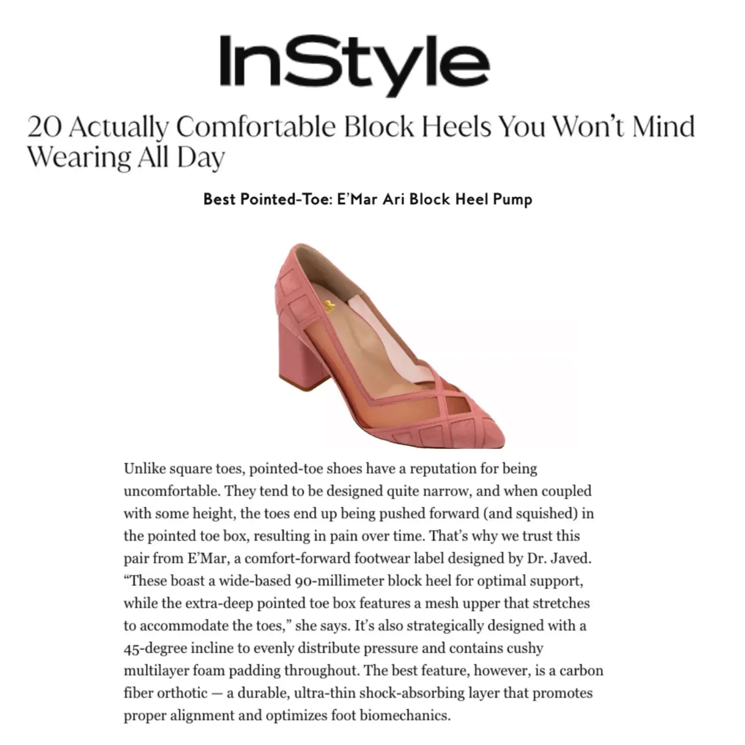 20 Actually Comfortable Block Heels You Won’t Mind Wearing All Day