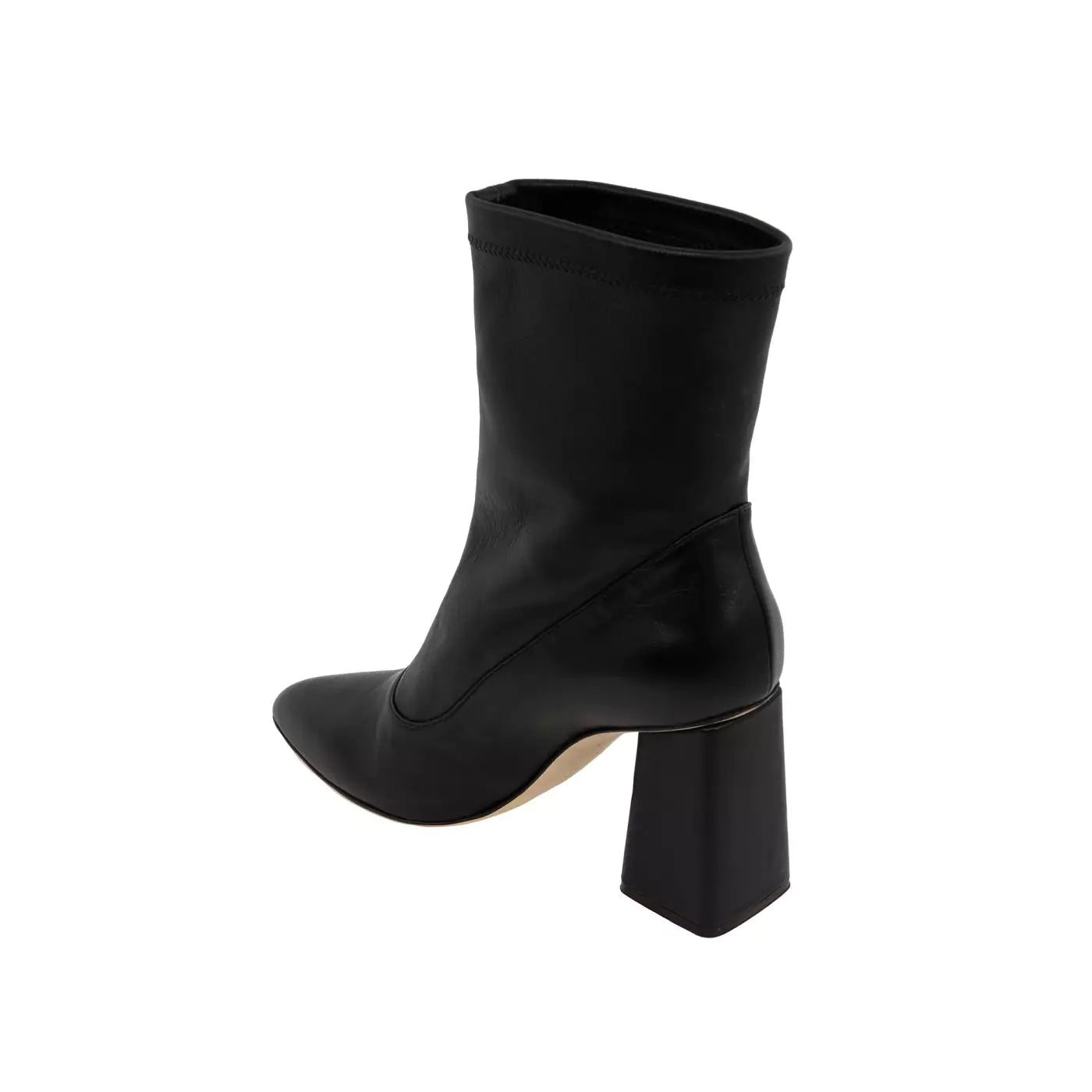 Noir Black Nayel Ankle Leather Boots