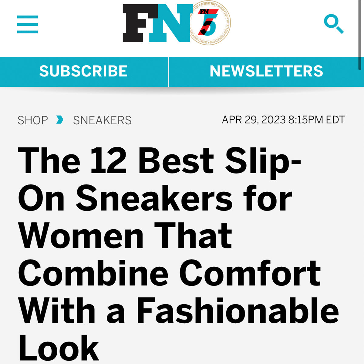 FN7 Press - 12 Best Slip-on Sneakers For Women