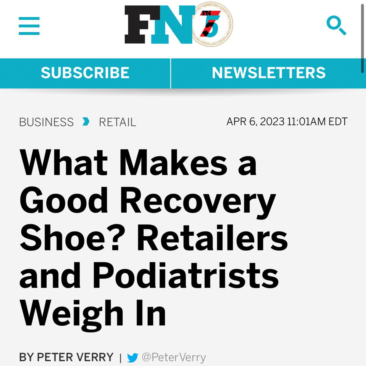 Footwear Press - What Makes a Good Recovery Shoe?