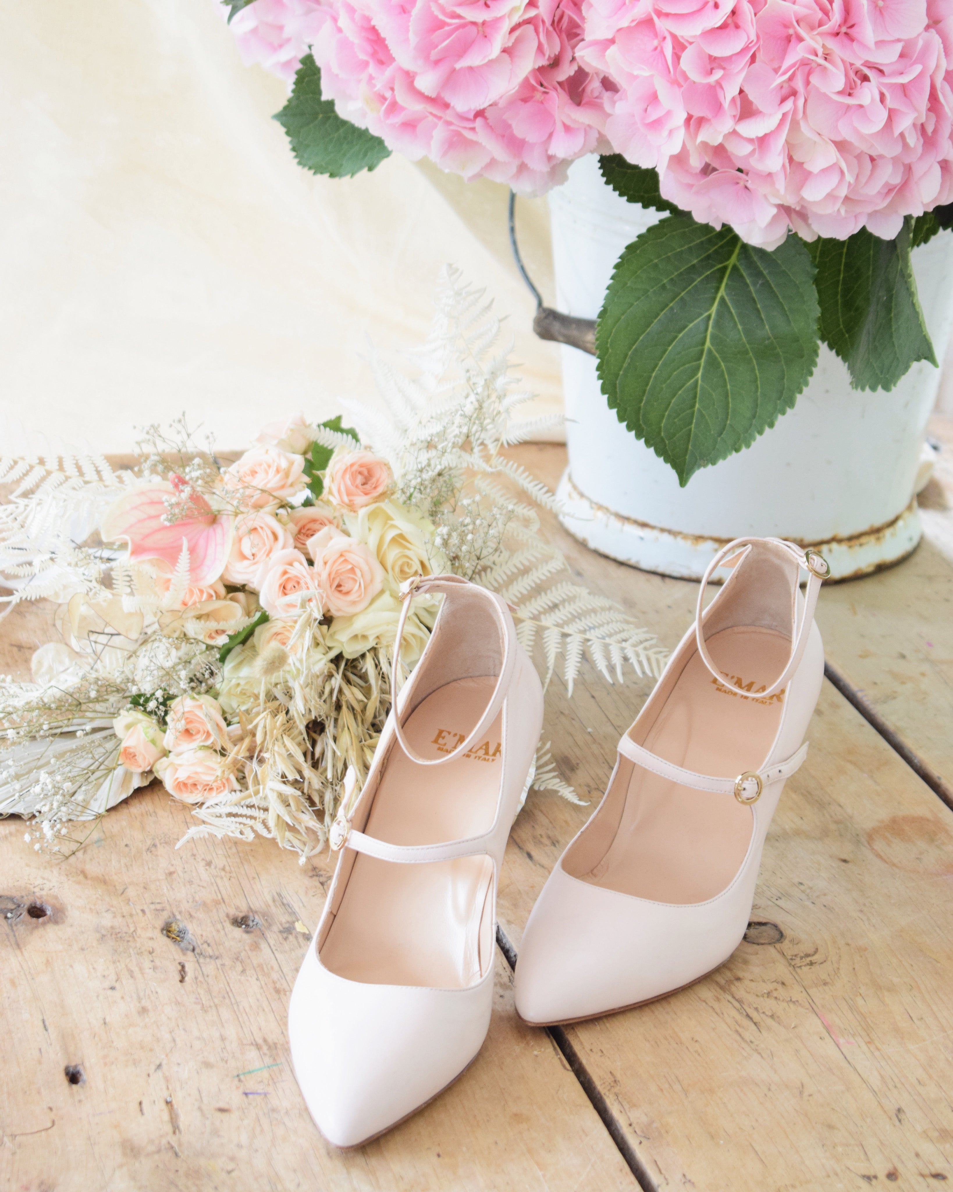 Meraki White Bridal Shoes