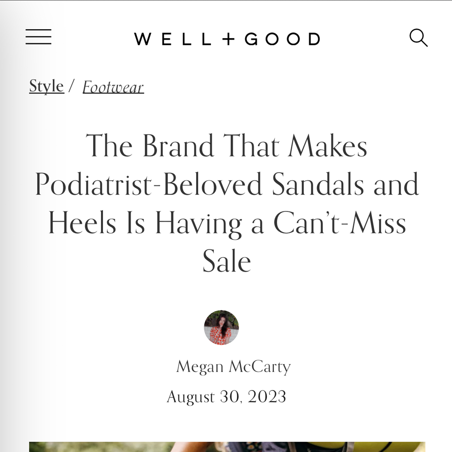 Well + Good - Podiatrist Beloved Sandals