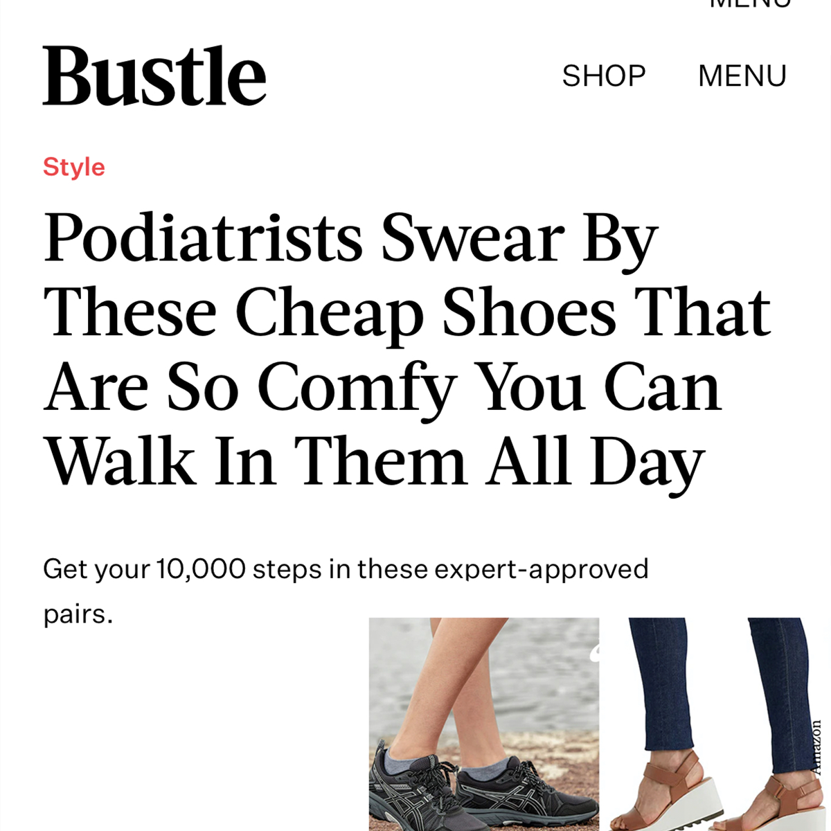 Bustle Press - Podriatrists Swear by these Cheak Shoes