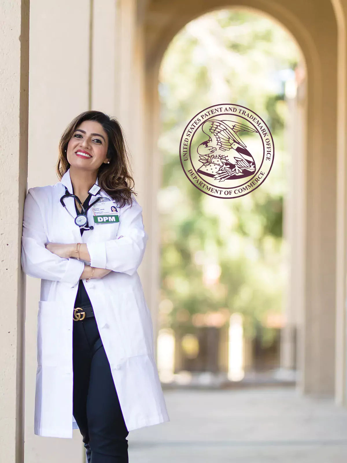 Dr. Najwa Javed a Board Certified Podiatris and the Founder of E'MAR