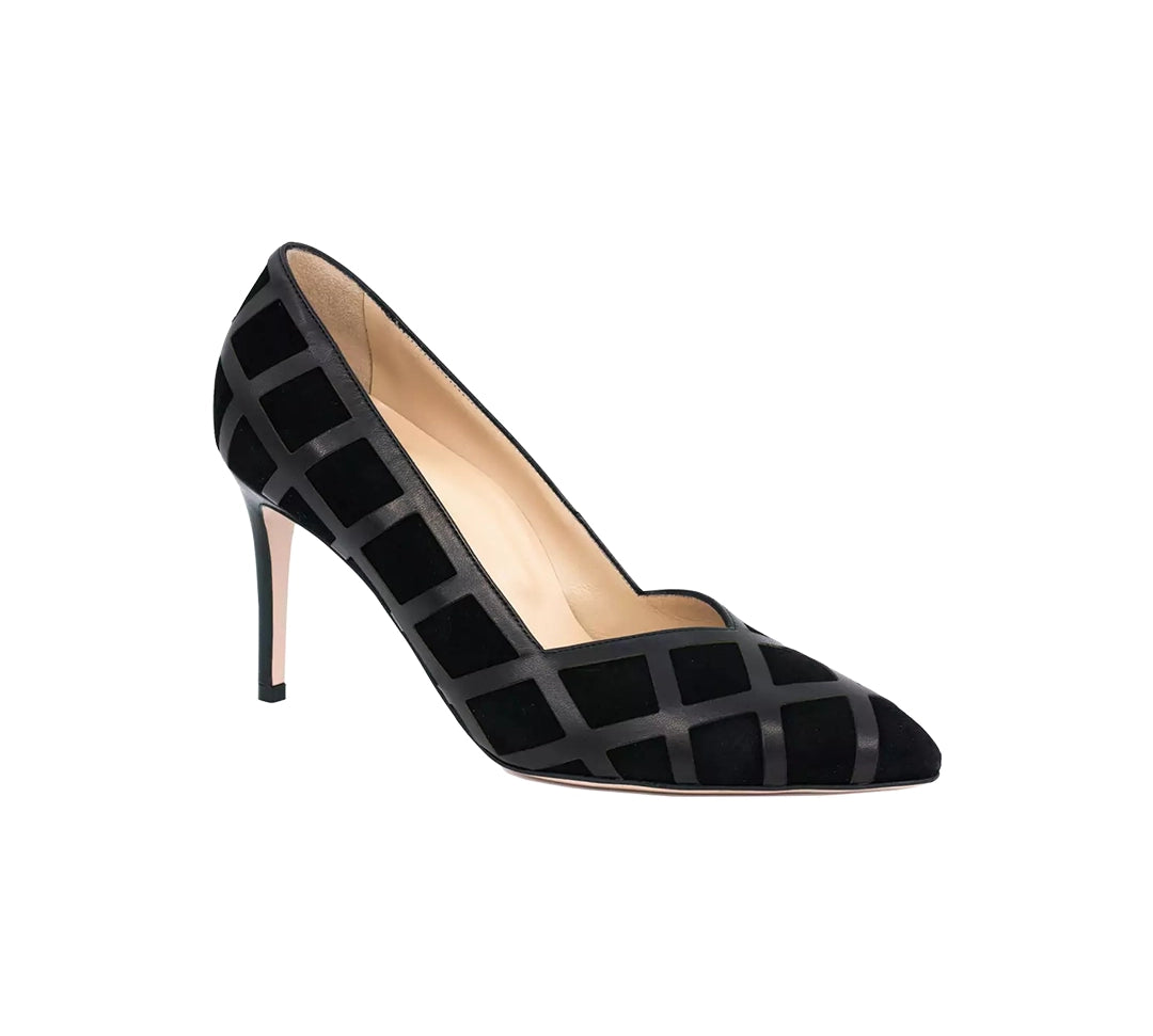 Aiden Pointed Toe Pumps Black Stiletto Heels | E'MAR