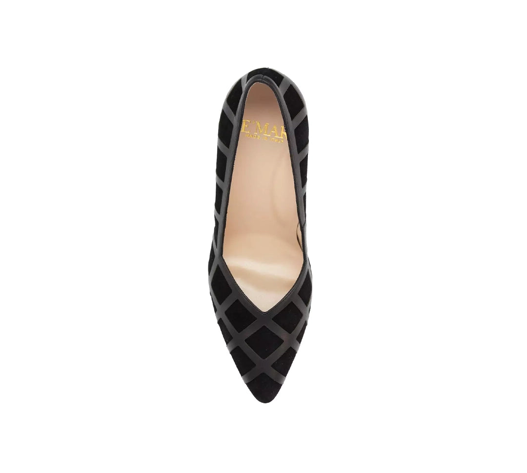 Aiden Pointed Toe Pumps Black Stiletto Heels | E'MAR