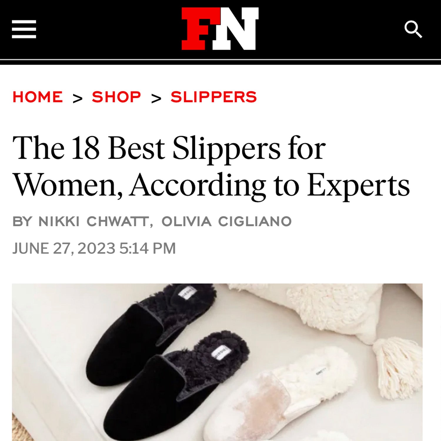 FN7 News - 18 Best Slippers For Women