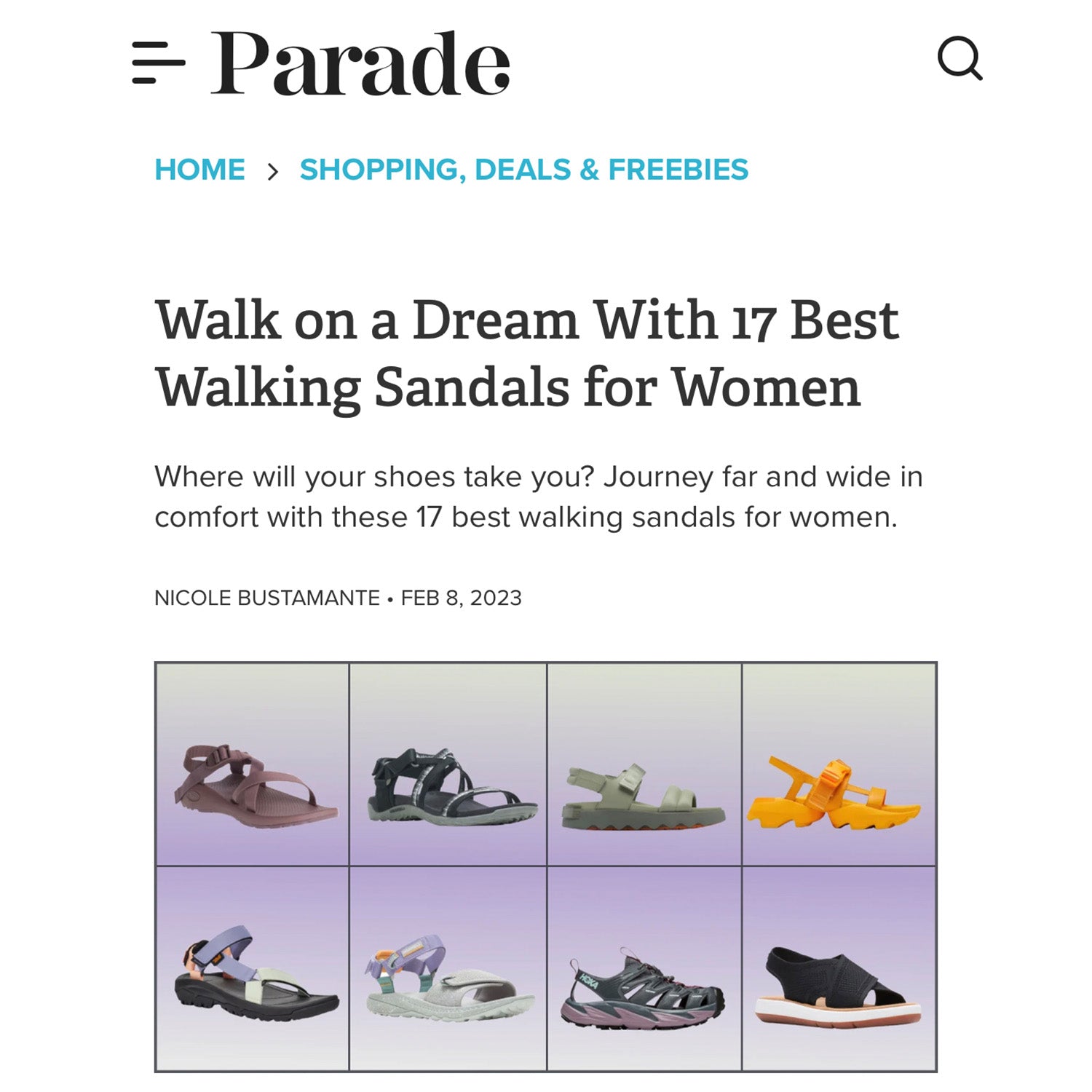 Parade - 17 Best Walking Sandals for Women