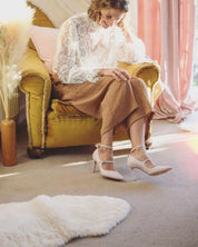 Meraki Pastel Pink Nappa Bridal Shoes Wedding