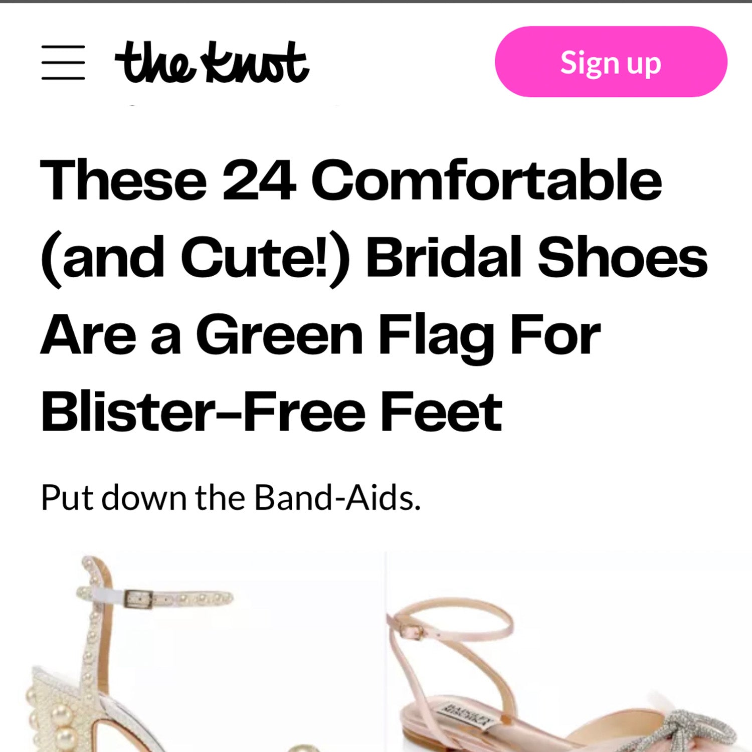 The Knot Press - 24 Comfortable Bridal Shoes